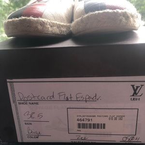Louis Vuitton espadrille slides